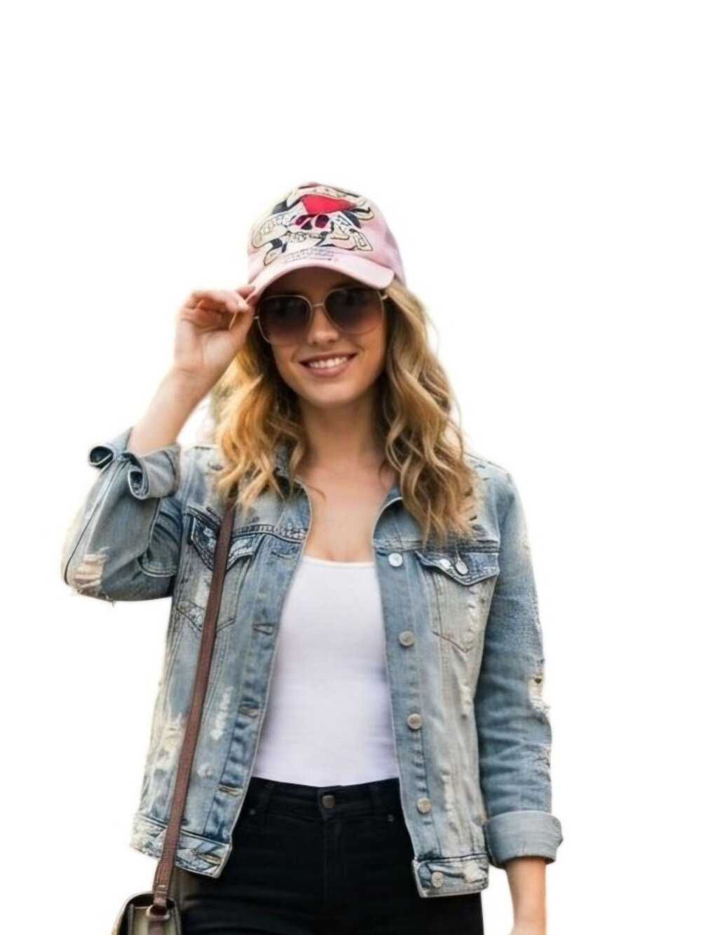 Ed Hardy Love Kills Slowly Pink Trucker Hat Mesh Adjustable Embroidered One Size